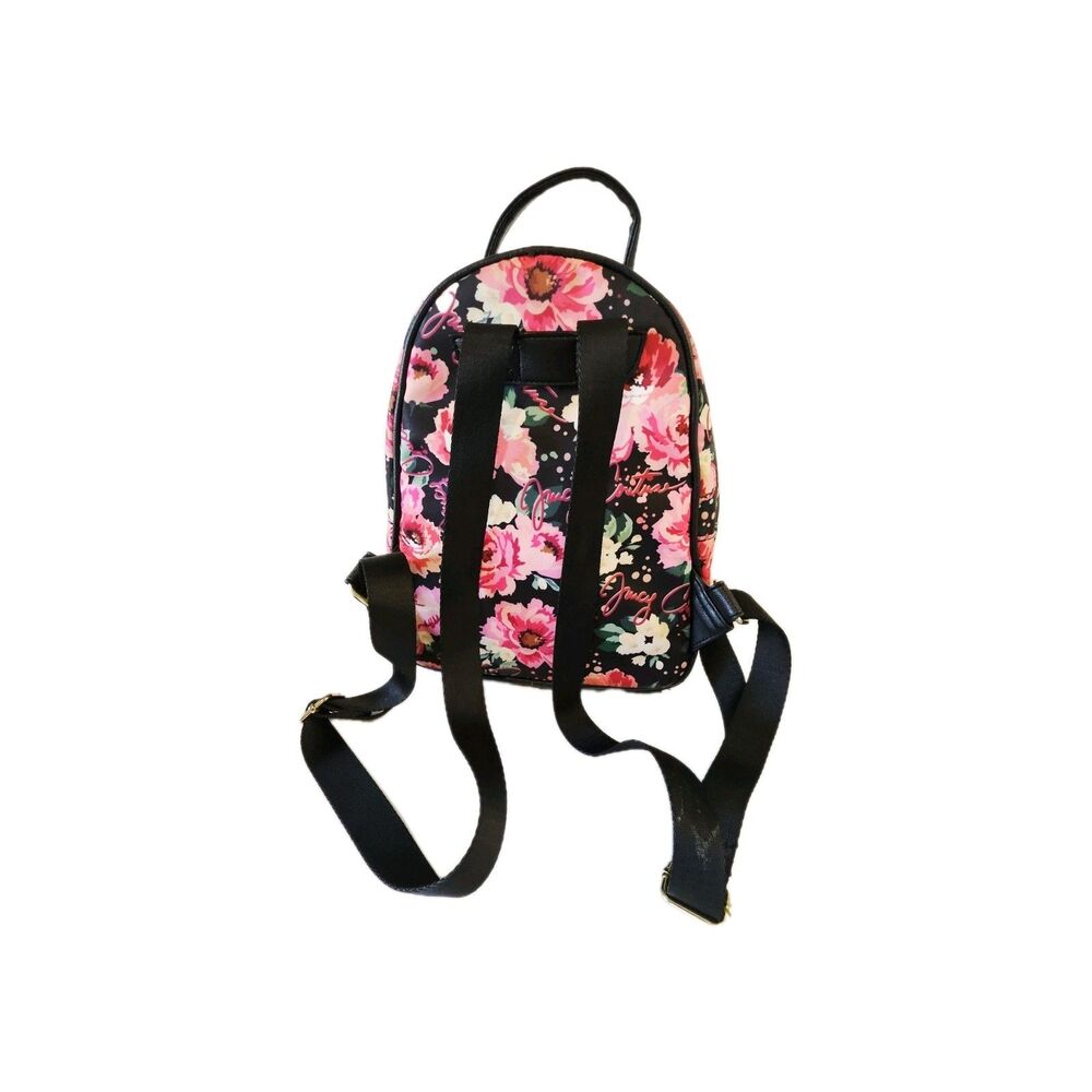 Juicy Couture Floral Mini Backpack | Black & Pink - Picture 6 of 10